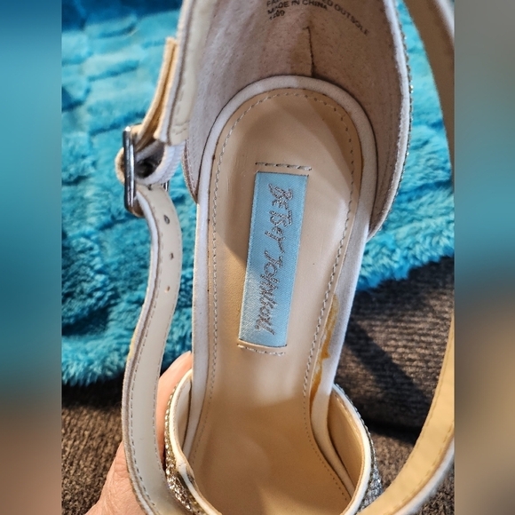 Betsey Johnson Rhinestone Embellished Heels size 7.5 - Picture 9 of 13